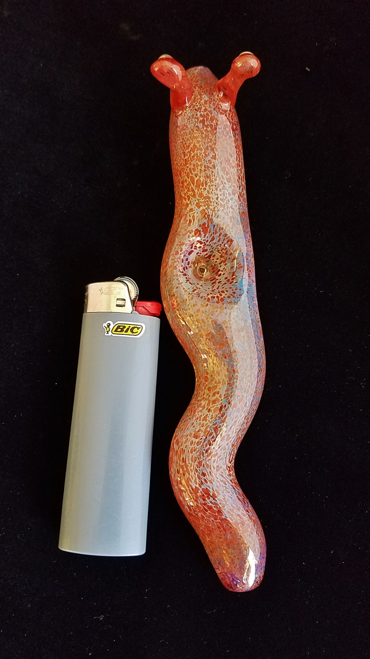 Color Changing Glass Slug Pipe (Red)