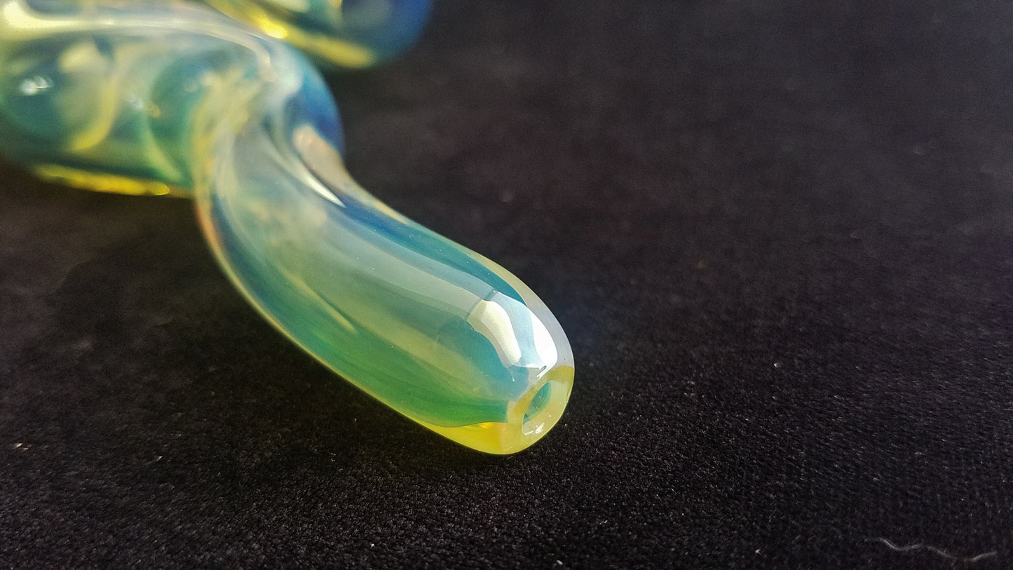 Coiled Glass Snake Pipe | Color Changing