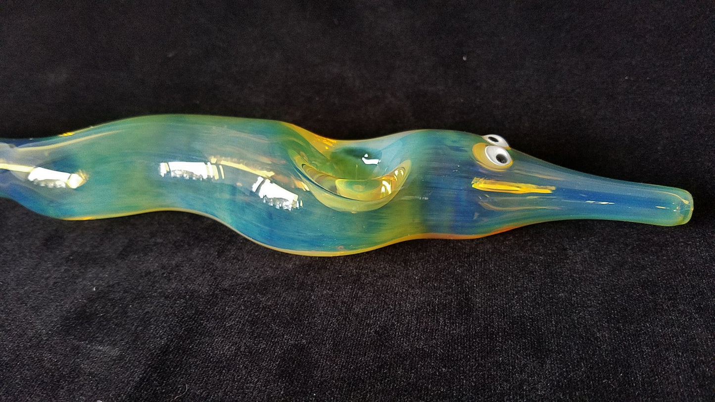 Glass Worm on a String Pipe (Giant Version)