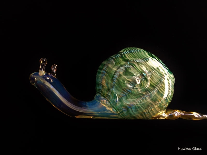 Glass Snail Pipe | Green Version