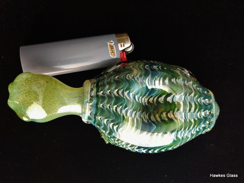 Color Changing Glass Turtle Pipe (Blue/Green)
