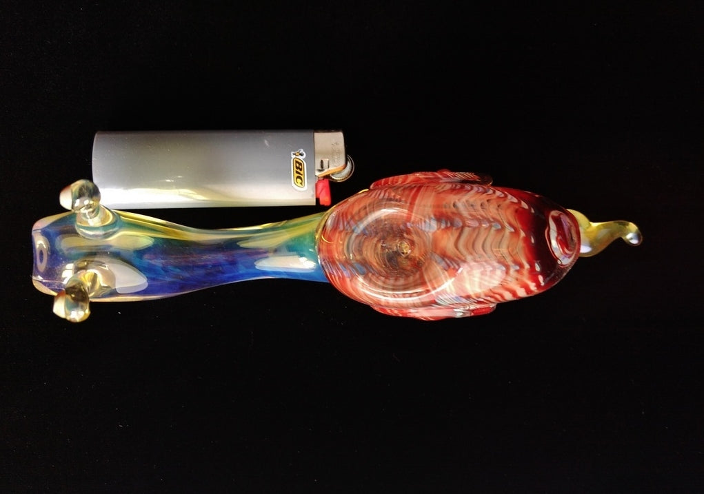 Glass Snail Pipe | Red Version