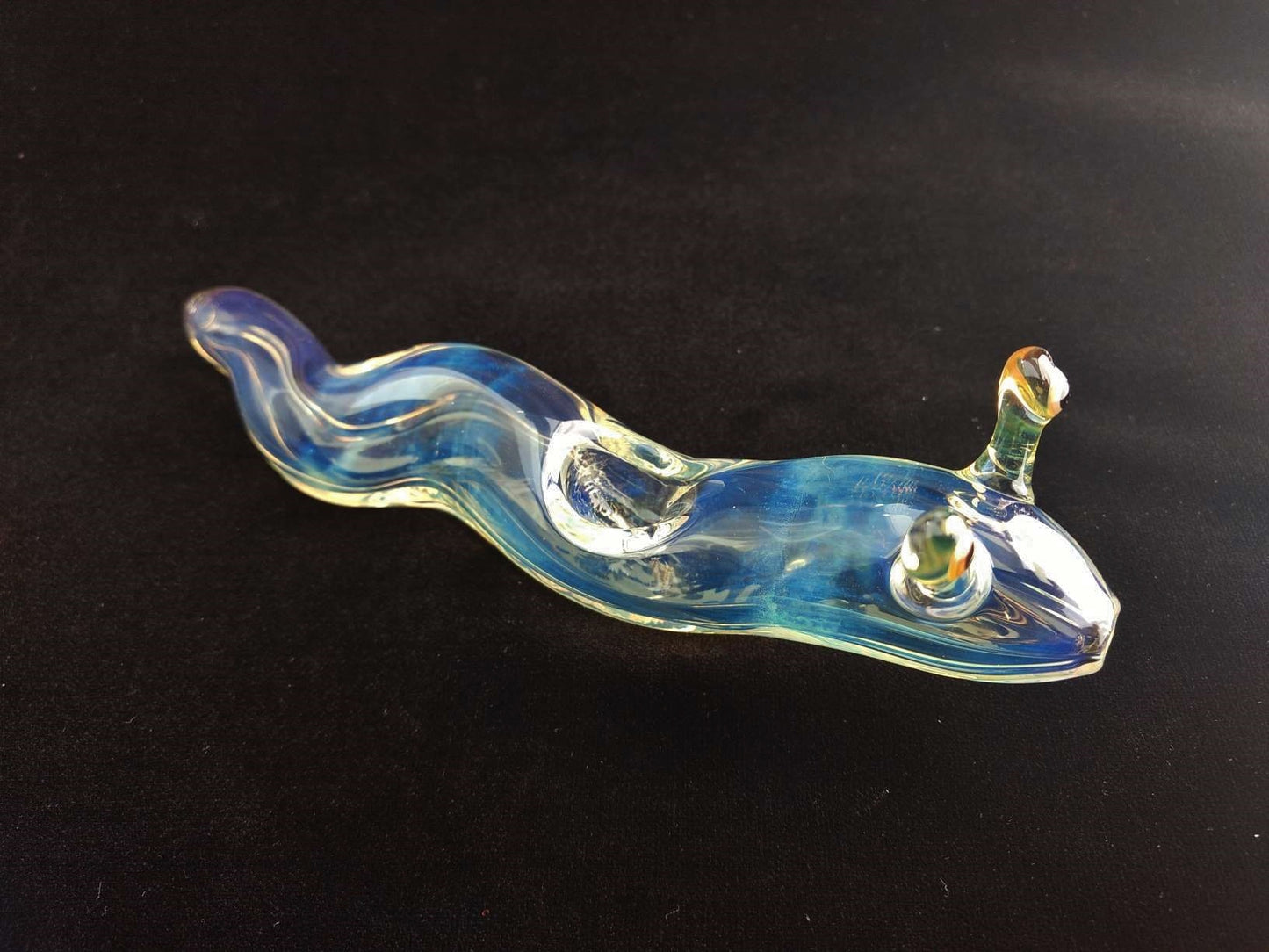 Color Changing Glass Slug Pipe (Fumed)