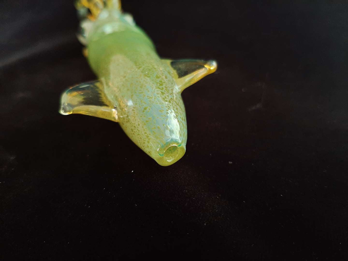 Color Changing Glass Squid Pipe (Green)
