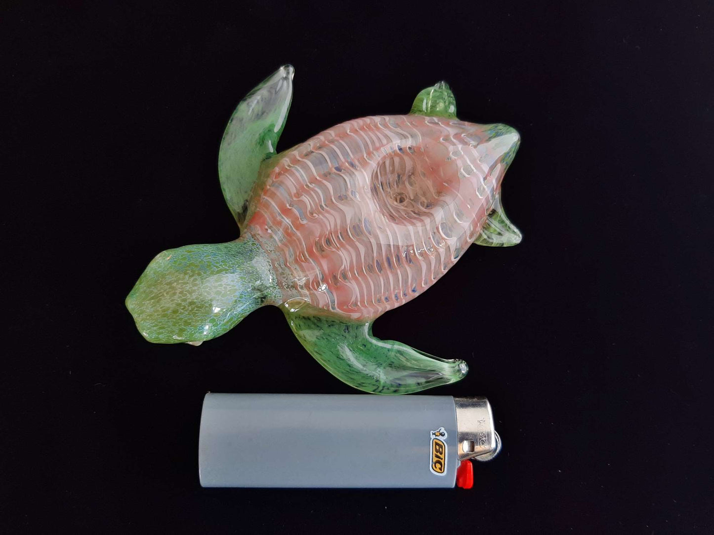Colorful Sea Turtle Pipe | Pink Version