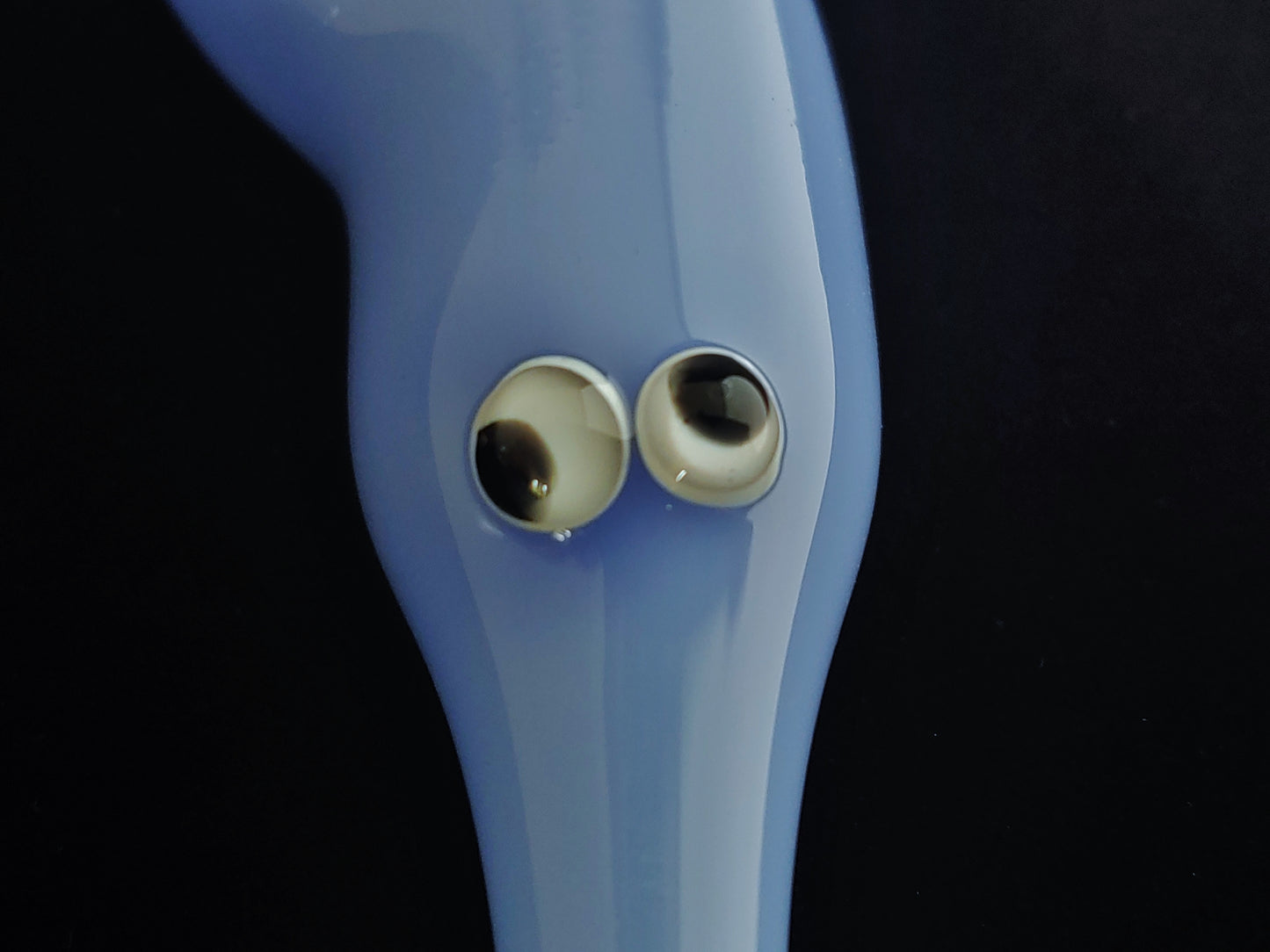 Glass Magic Worm Pipe (Solid Blue Version)