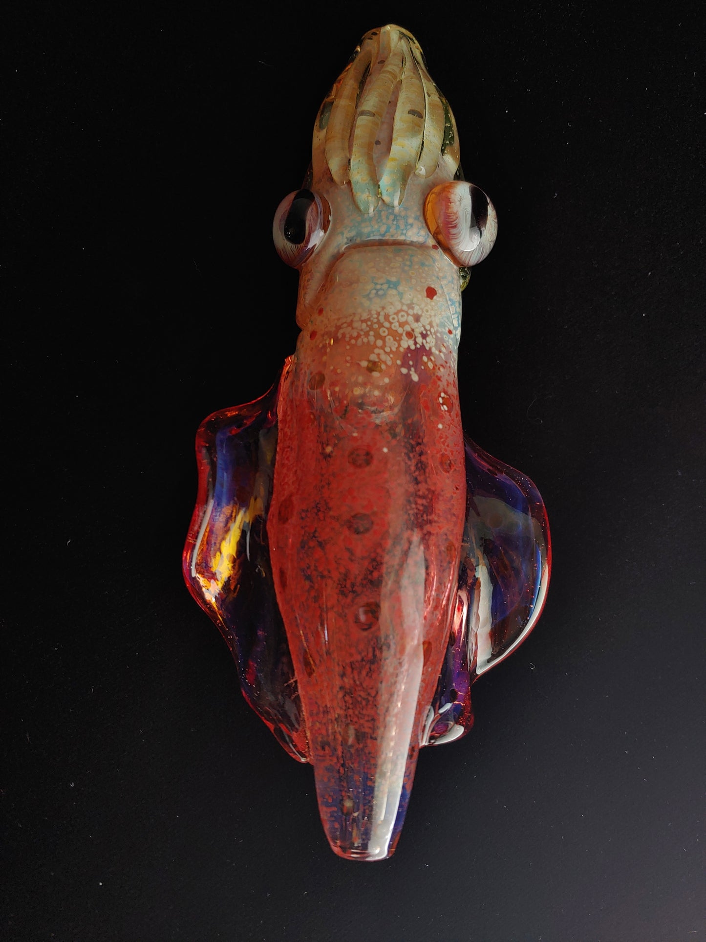 Glass Cuttlefish Pipe (UV Glow)