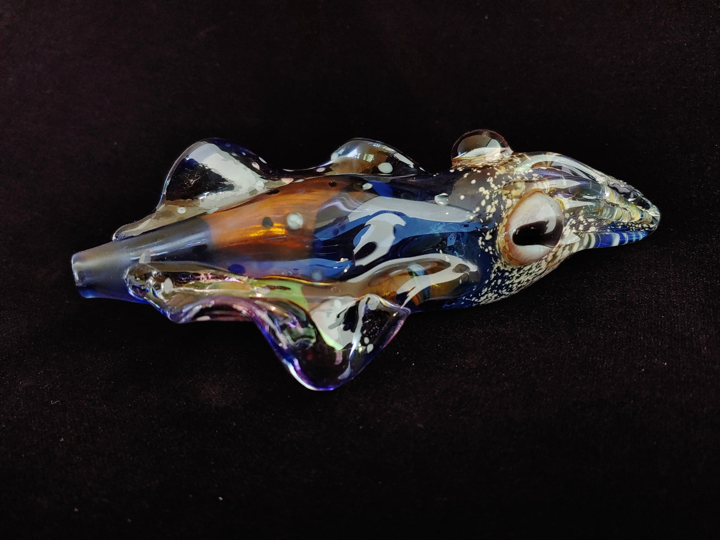 Glass Cuttlefish Pipe (UV Glow)