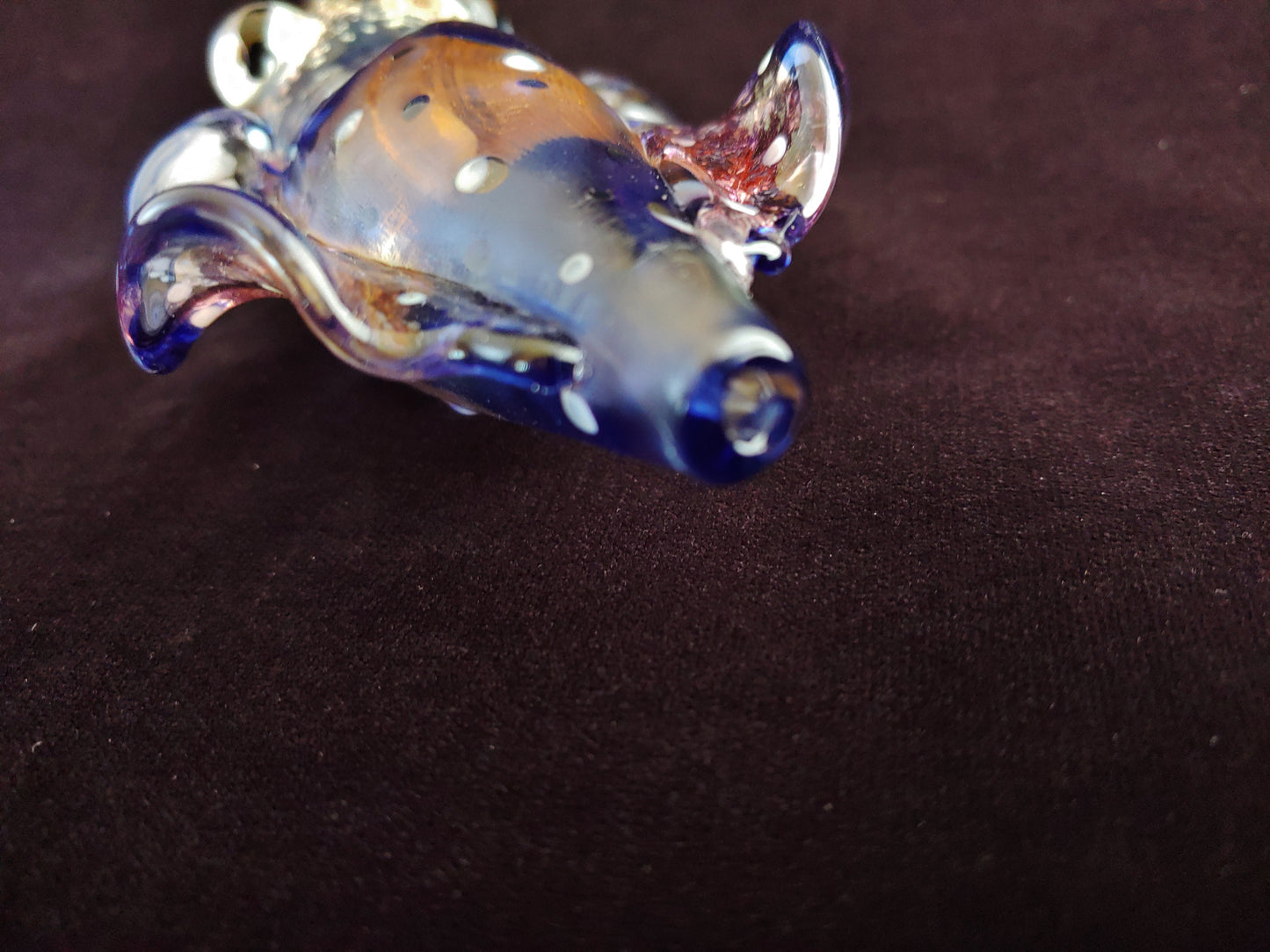 Glass Cuttlefish Pipe (UV Glow)