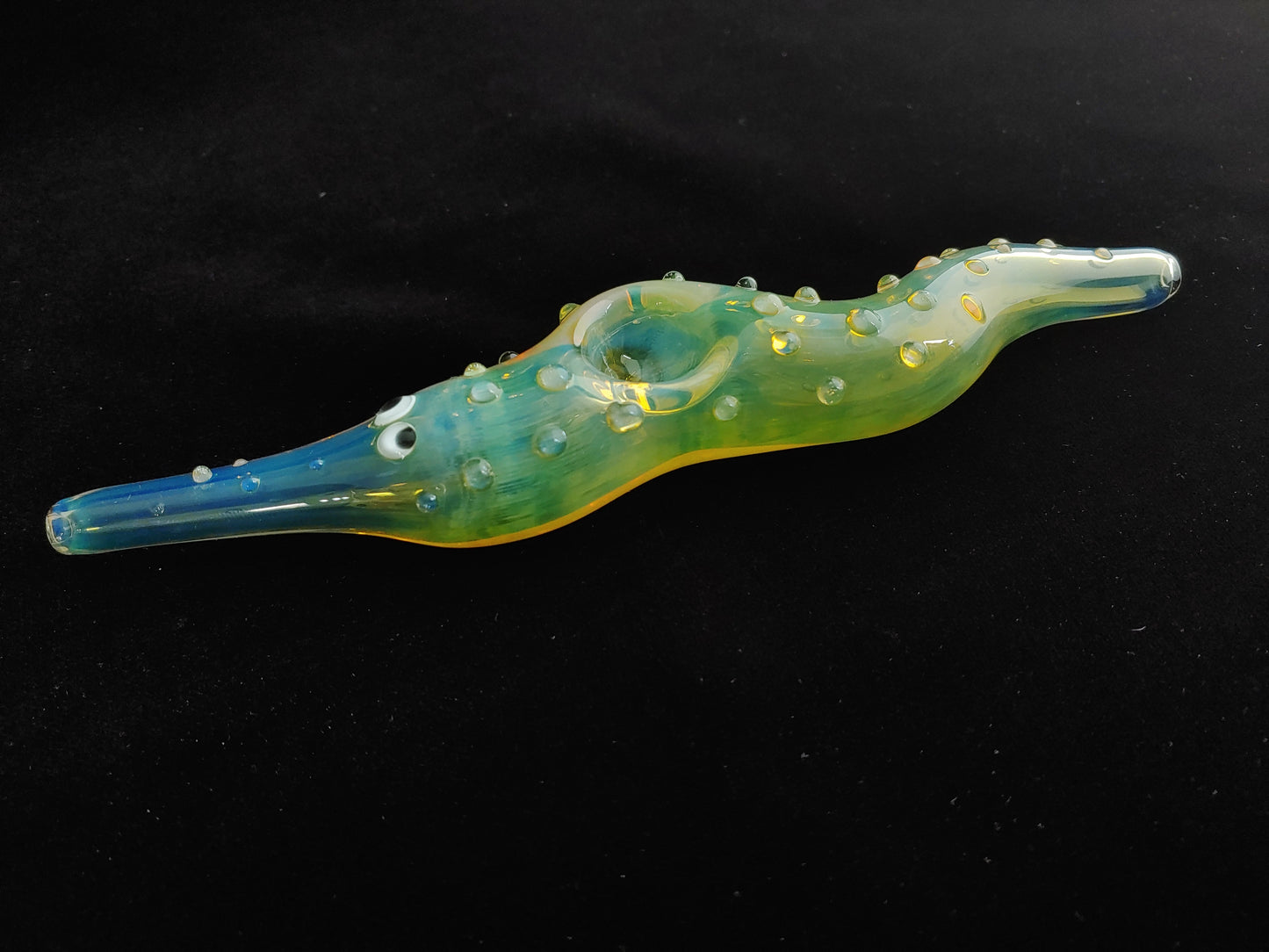 Glass Worm on a String Pipe | UV Glow