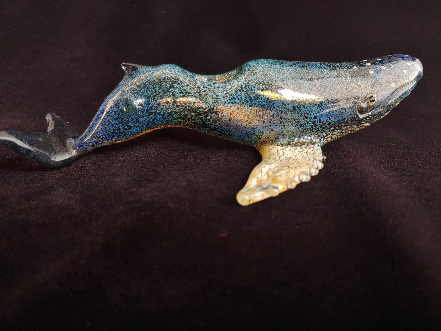 Glass Humpback Whale Pipe