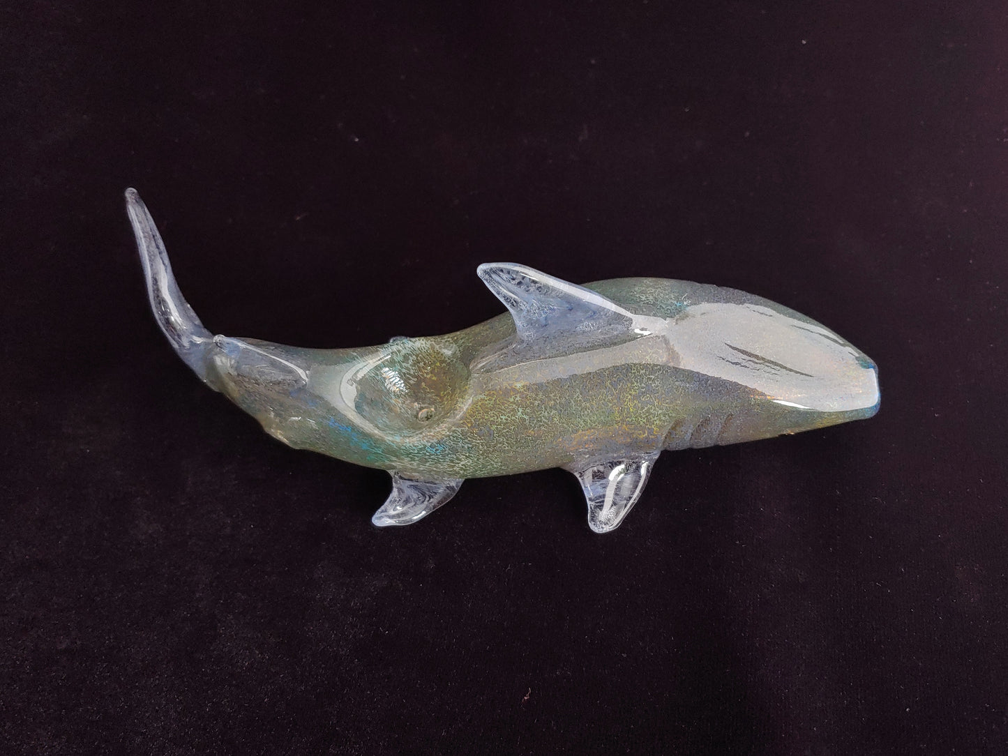 Color Changing Glass Shark Pipe