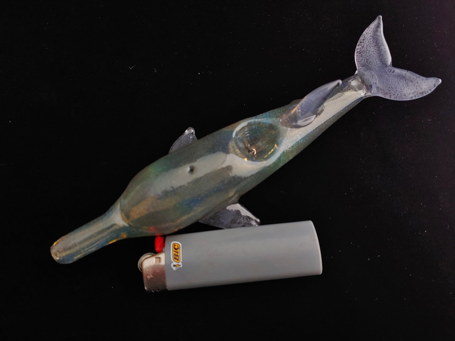 Glass Dolphin Pipe