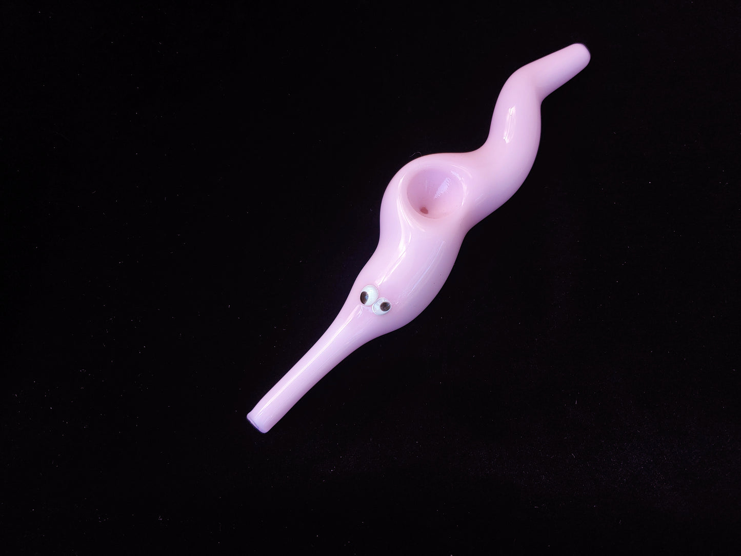 Glass Magic Worm Pipe (Solid Pink Version)