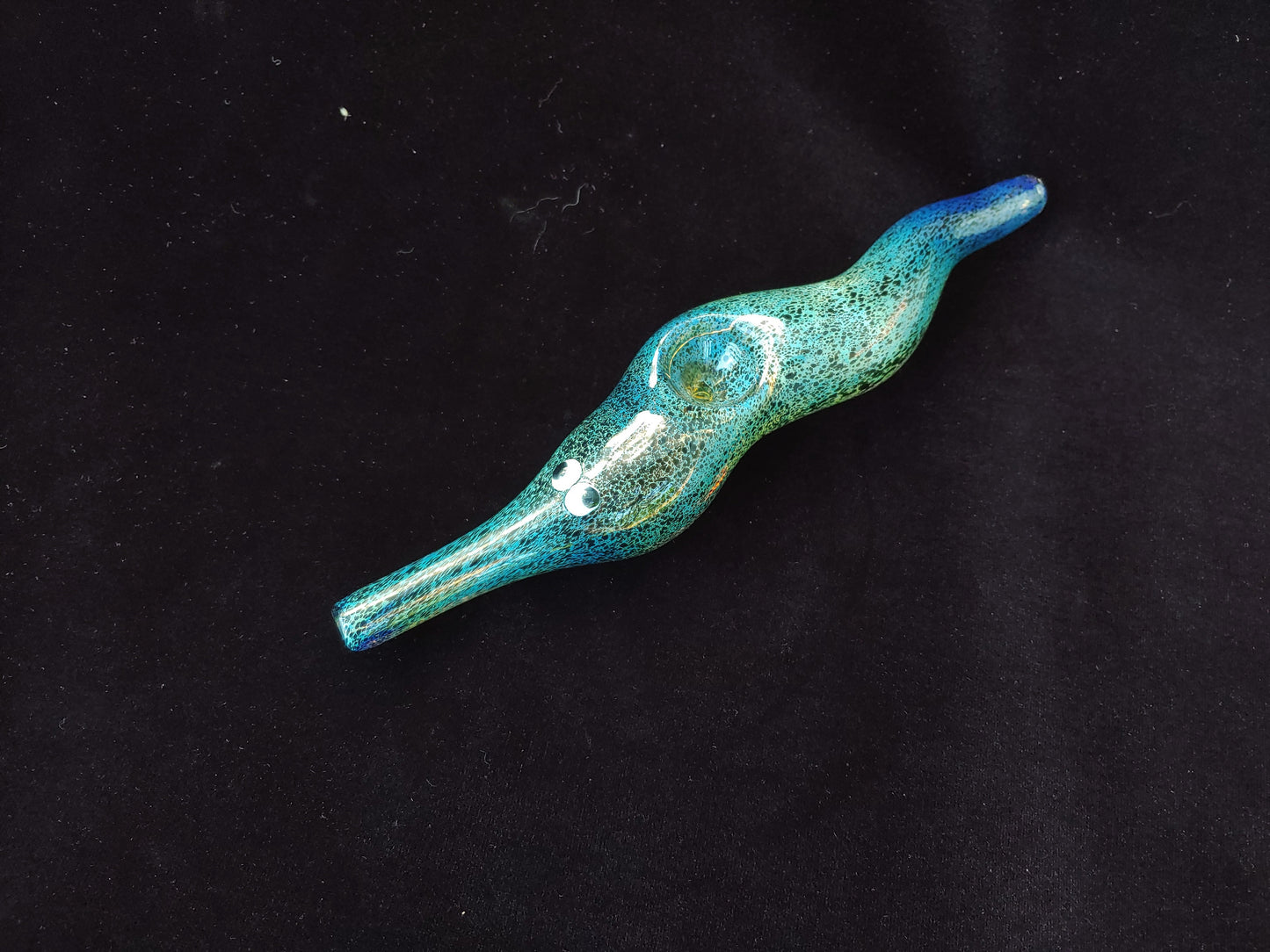Glass Magic Worm Pipe (Black Version)
