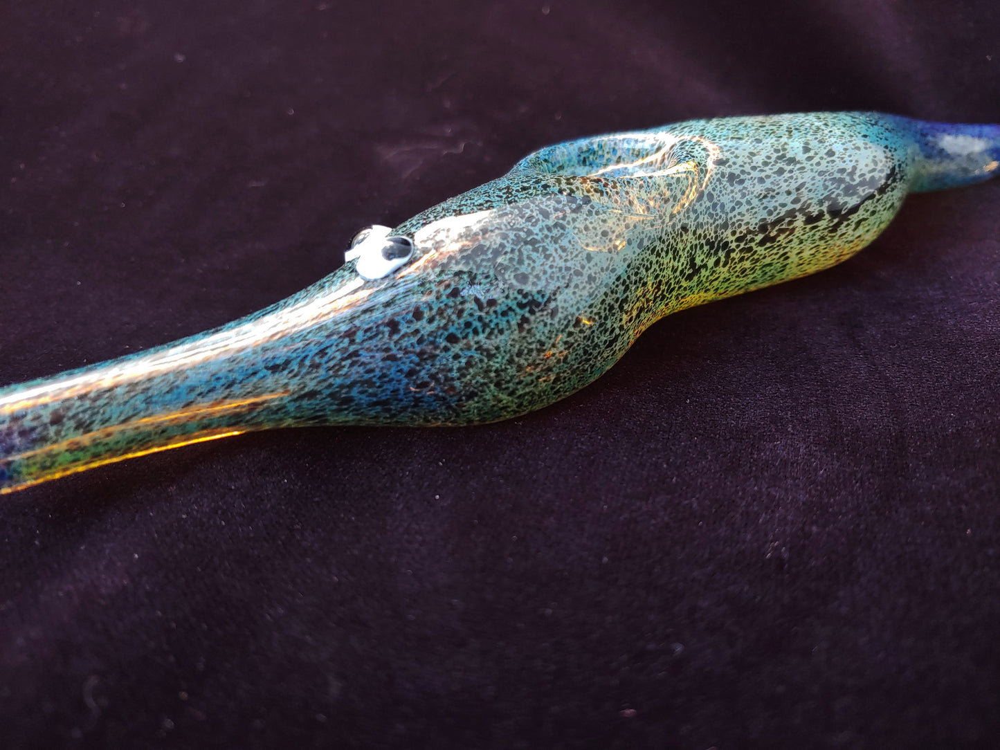 Glass Magic Worm Pipe (Black Version)