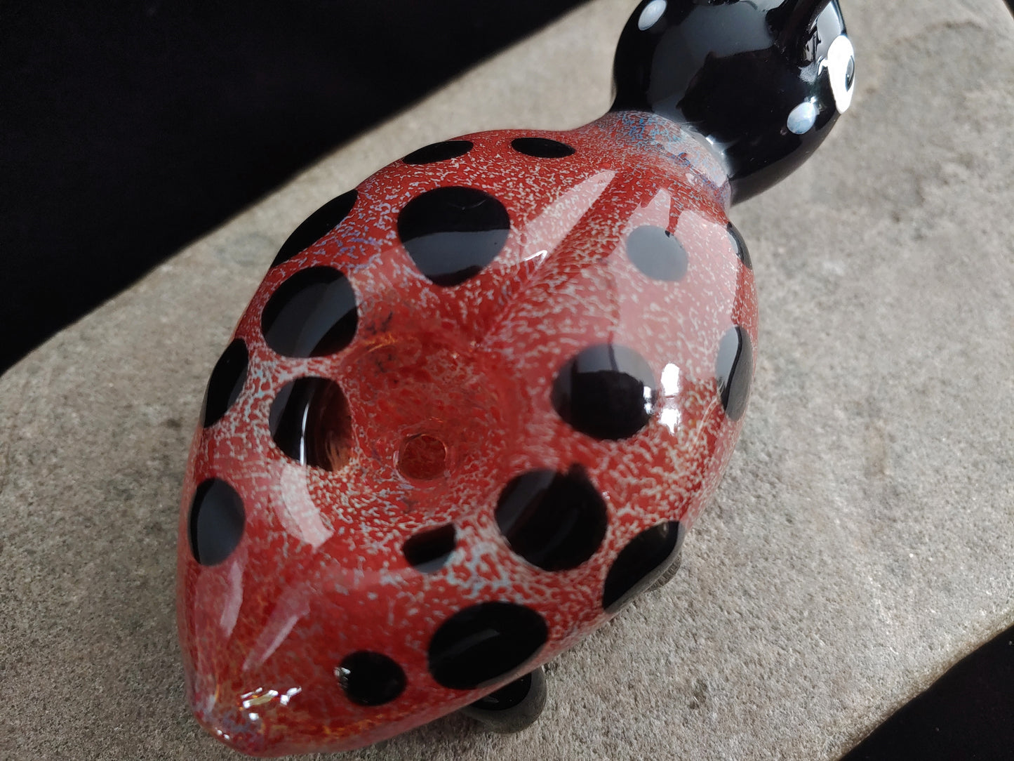 Glass Ladybug Pipe