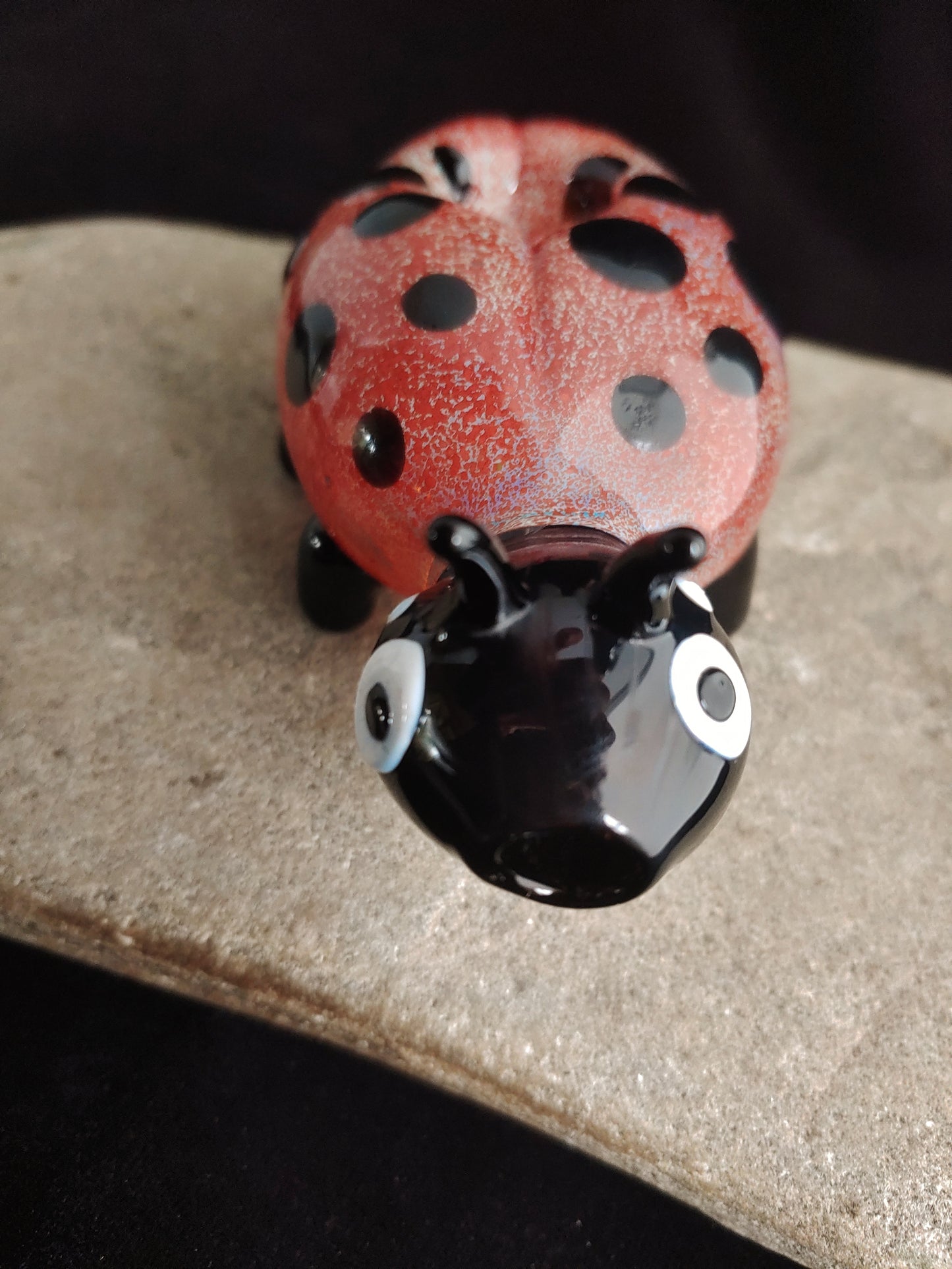 Glass Ladybug Pipe