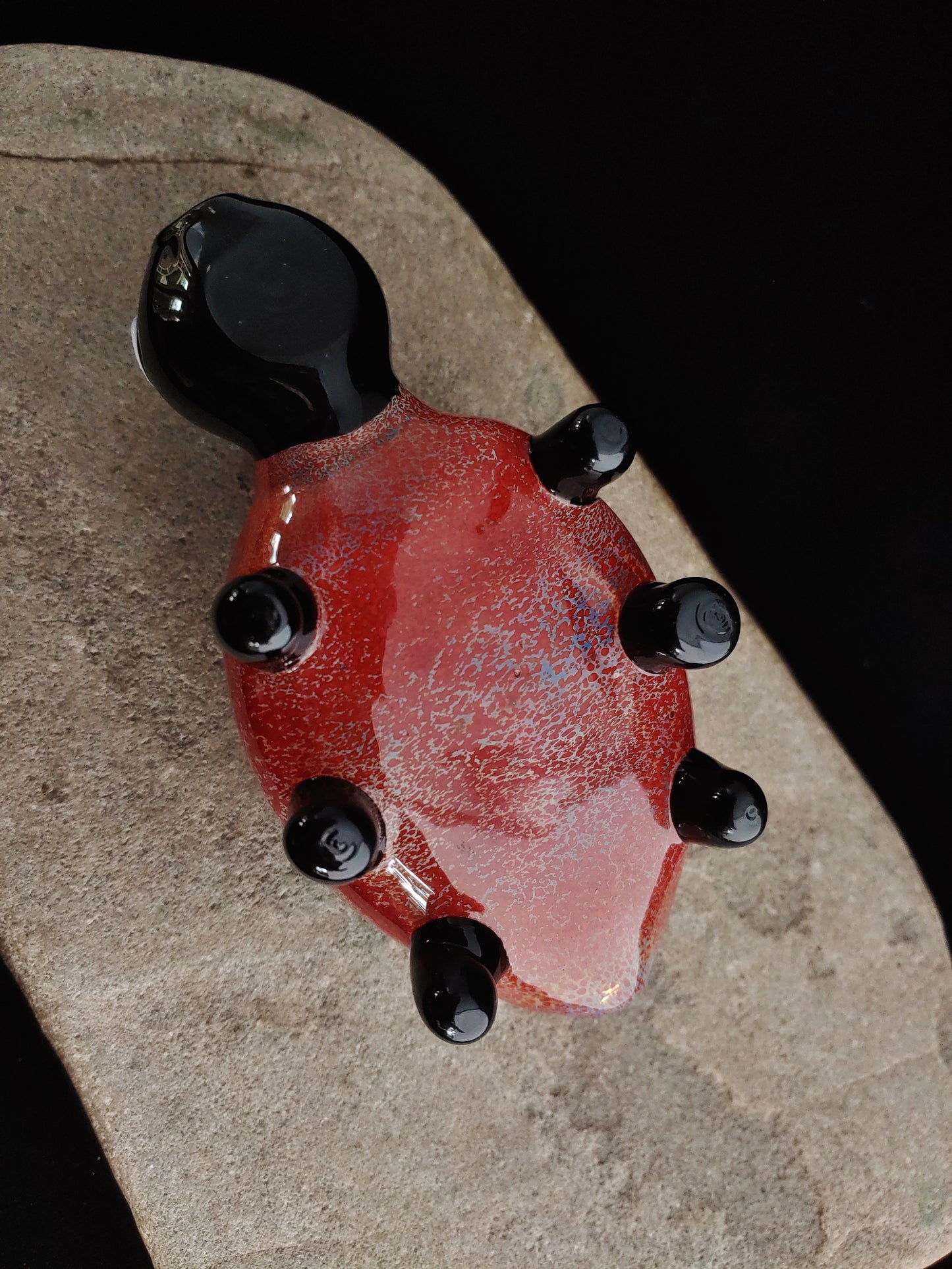 Glass Ladybug Pipe