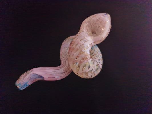 Coiled Glass Snake Pipe | Color Changing  | Pink Version |