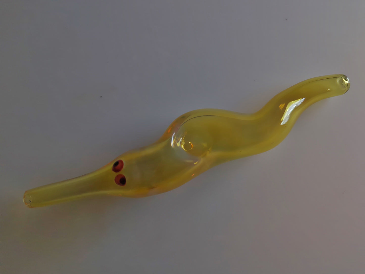 Glass Magic Worm Pipe (Red-Eye Version)| Color Changing | Fast & Free Shipping