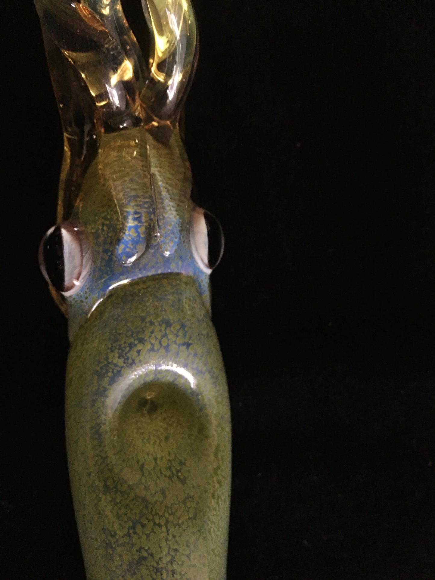 Color Changing Glass Squid Pipe (Green)