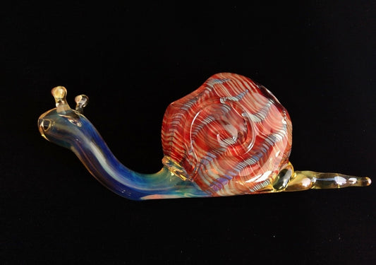 Glass Snail Pipe | Red Version