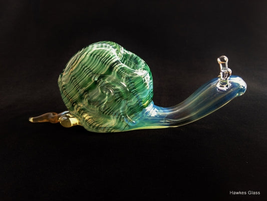 Glass Snail Pipe | Green Version