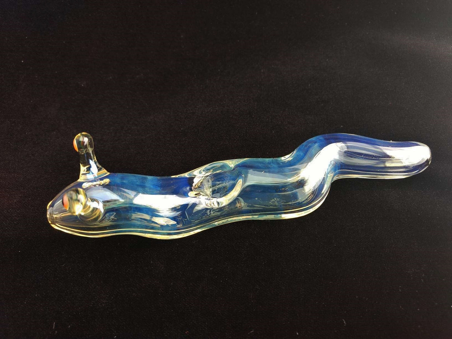 Color Changing Glass Slug Pipe (Fumed)