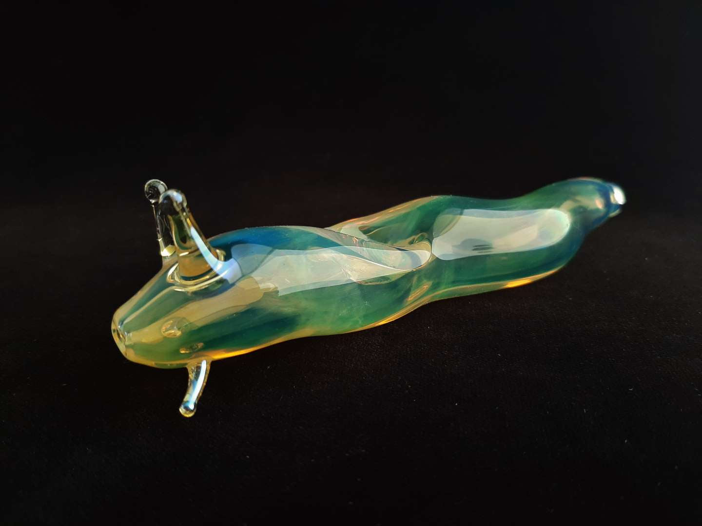 Color Changing Glass Slug Pipe (New Version - Fumed)