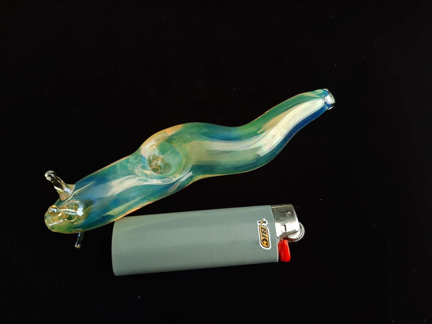 Color Changing Glass Slug Pipe (New Version - Fumed)