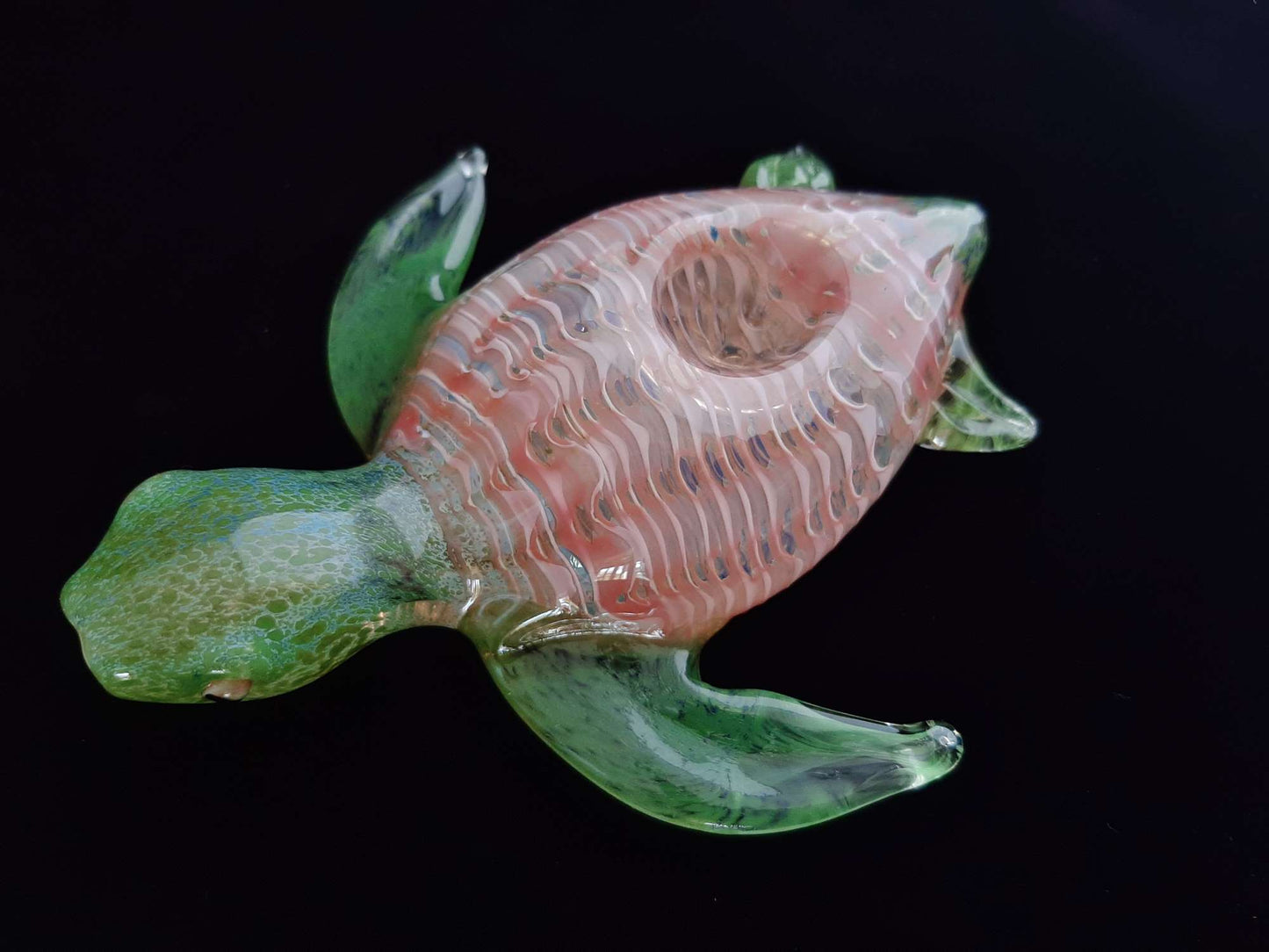 Colorful Sea Turtle Pipe | Pink Version
