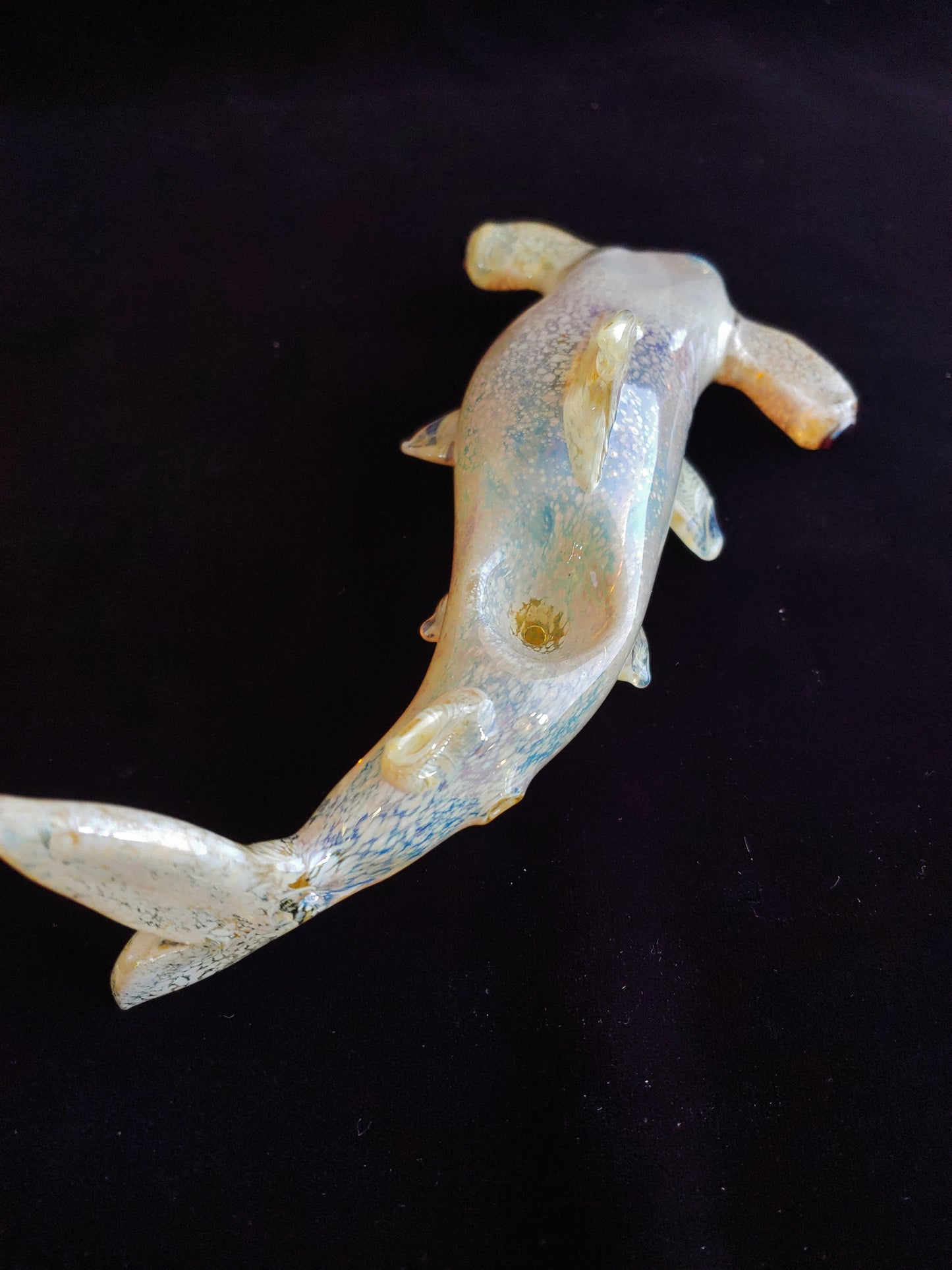 Color Changing Glass Hammerhead Shark Pipe