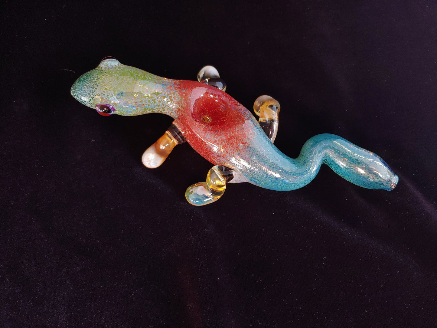 Color Changing Glass Lizard Pipe