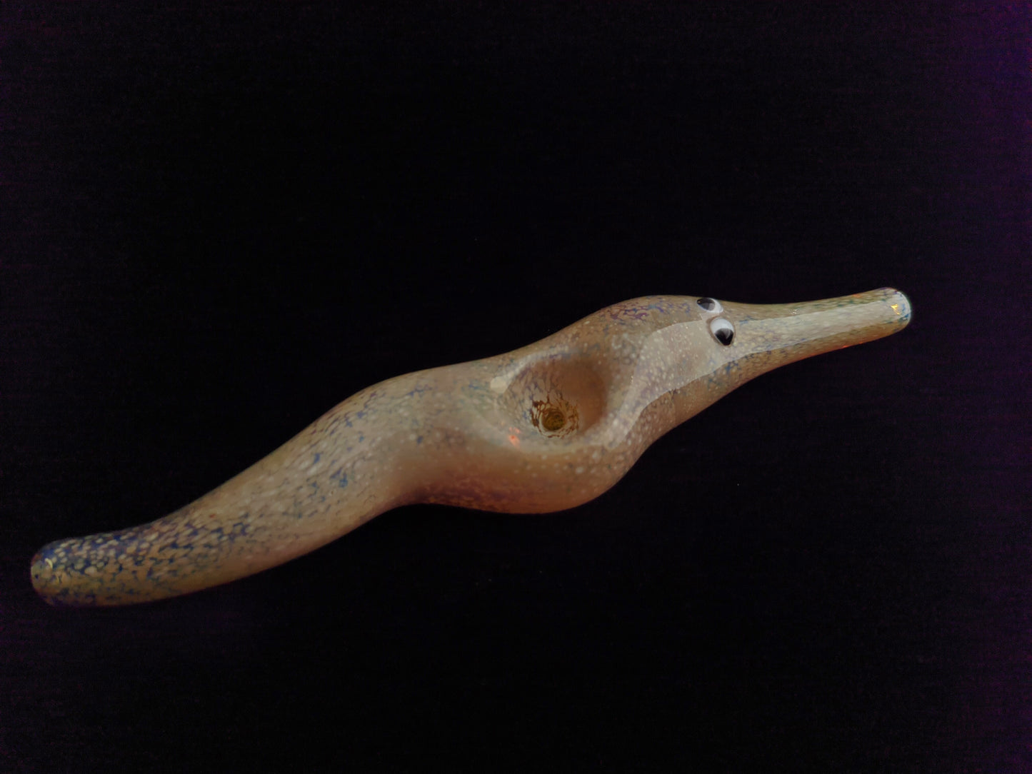 Glass Magic Worm Pipe (Beige Version) | Color Changing | Fast & Free Shipping