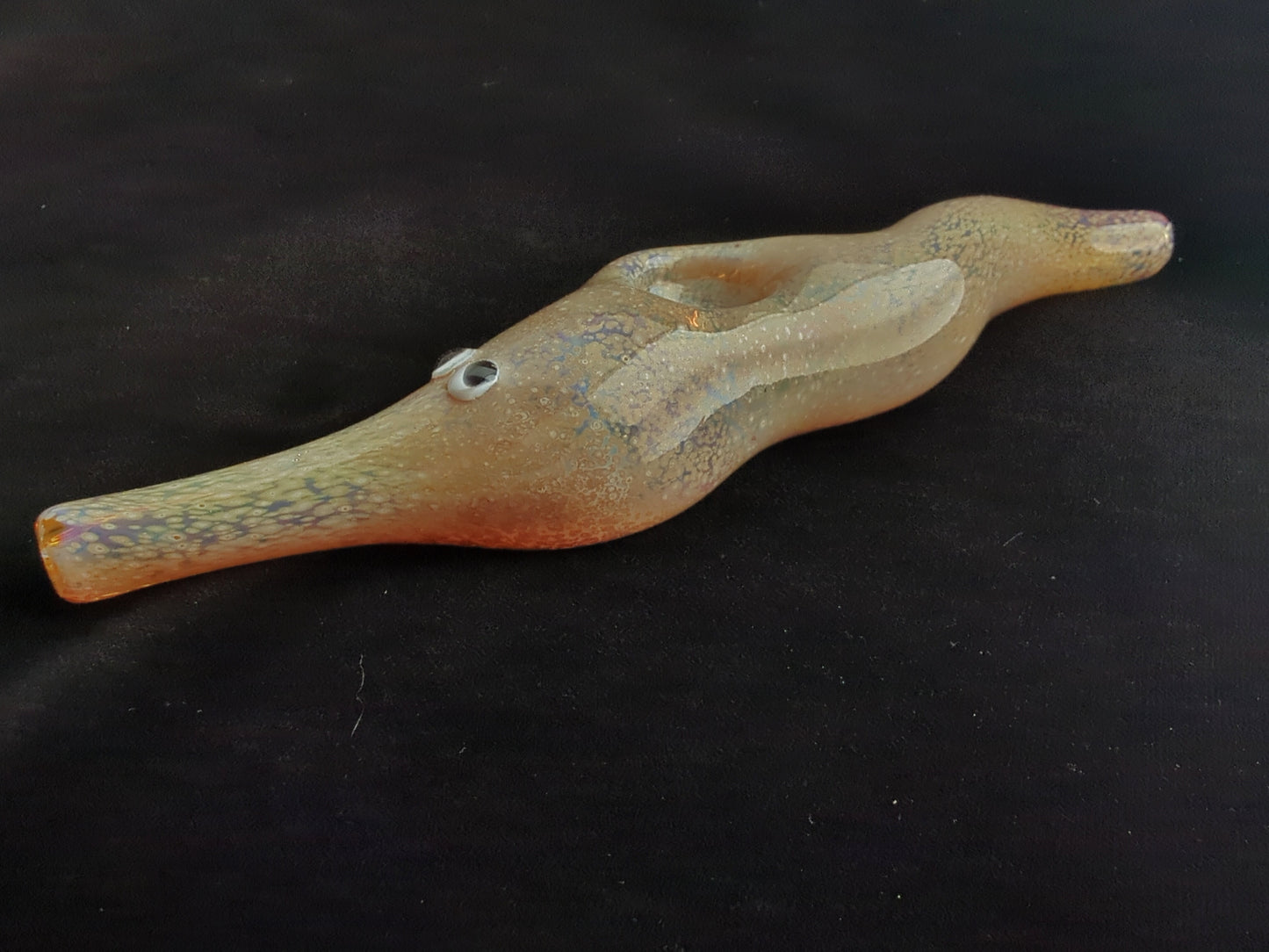 Glass Magic Worm Pipe (Beige Version) | Color Changing | Fast & Free Shipping