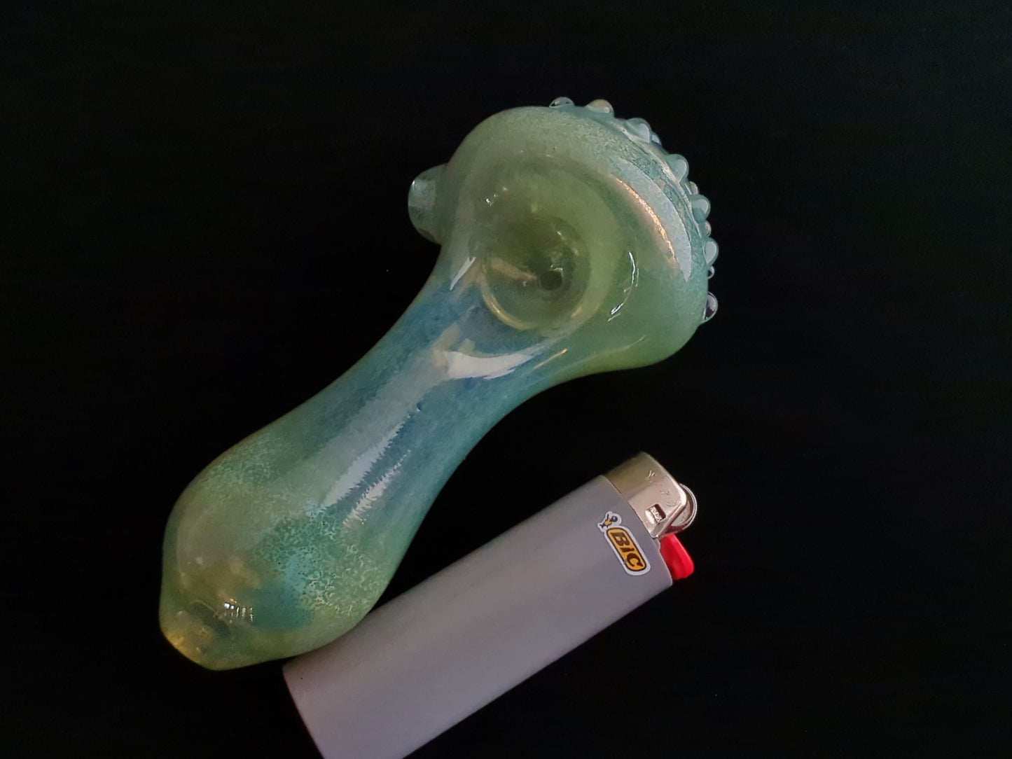 Detailed Glass Eye Pipe