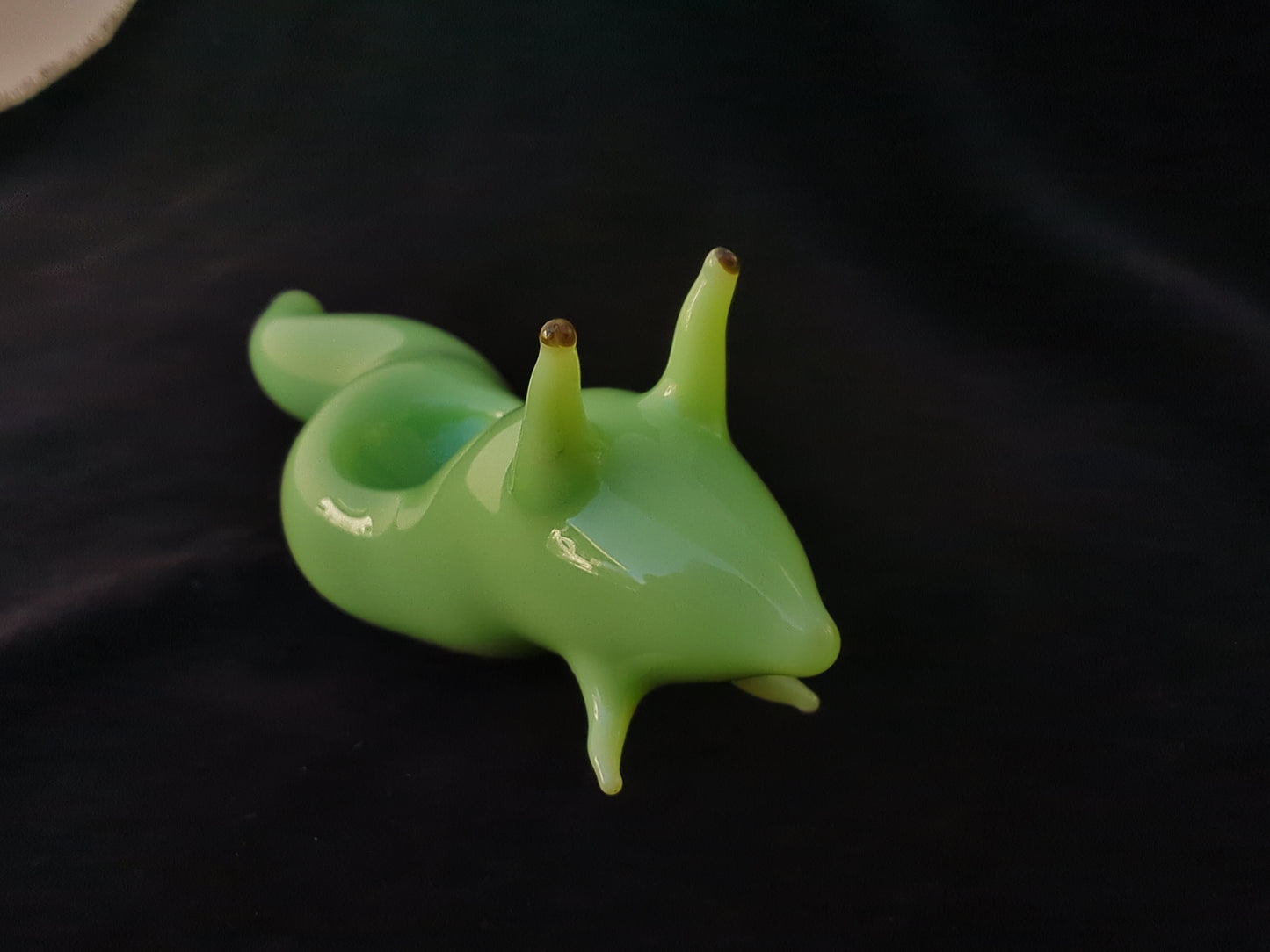 Glass Slug Pipe (Solid Green)