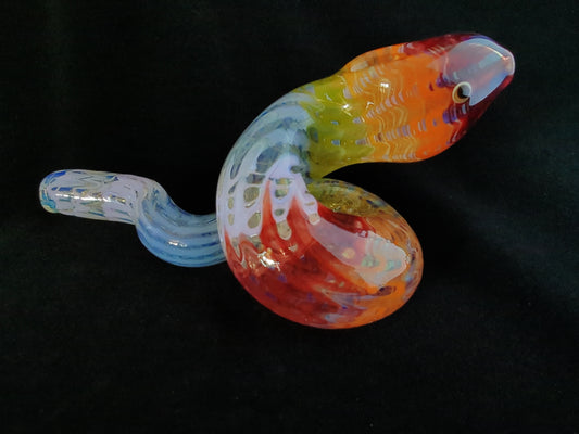 Coiled Glass Snake (Rainbow)