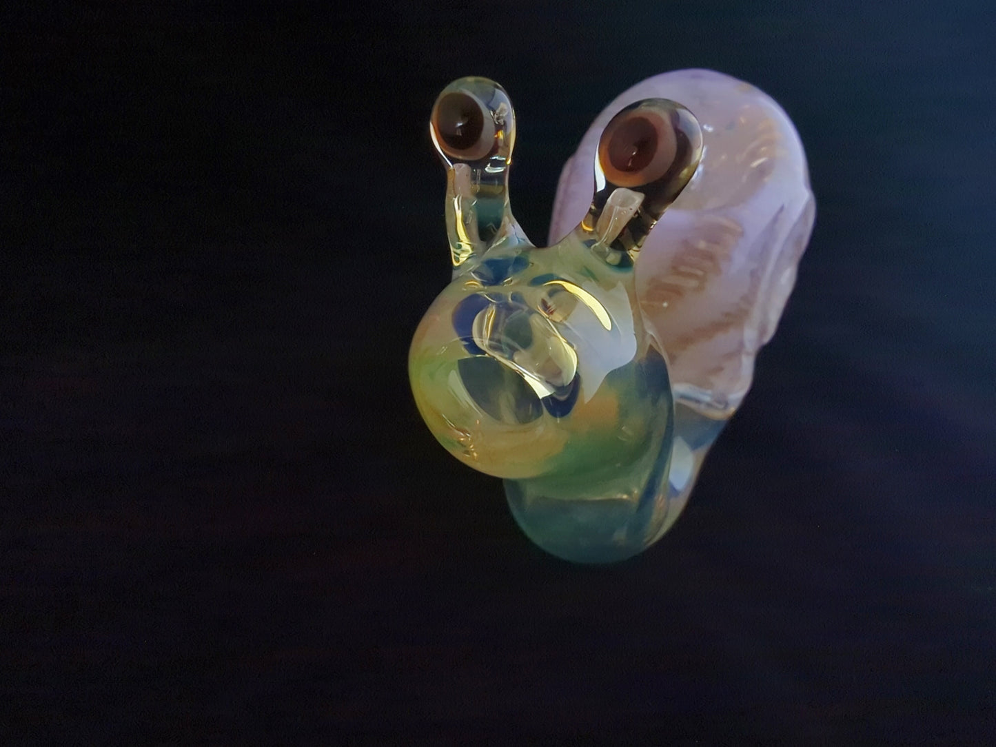 Glass Snail Pipe - Lavender