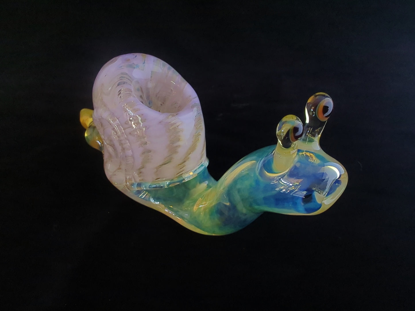 Glass Snail Pipe - Lavender