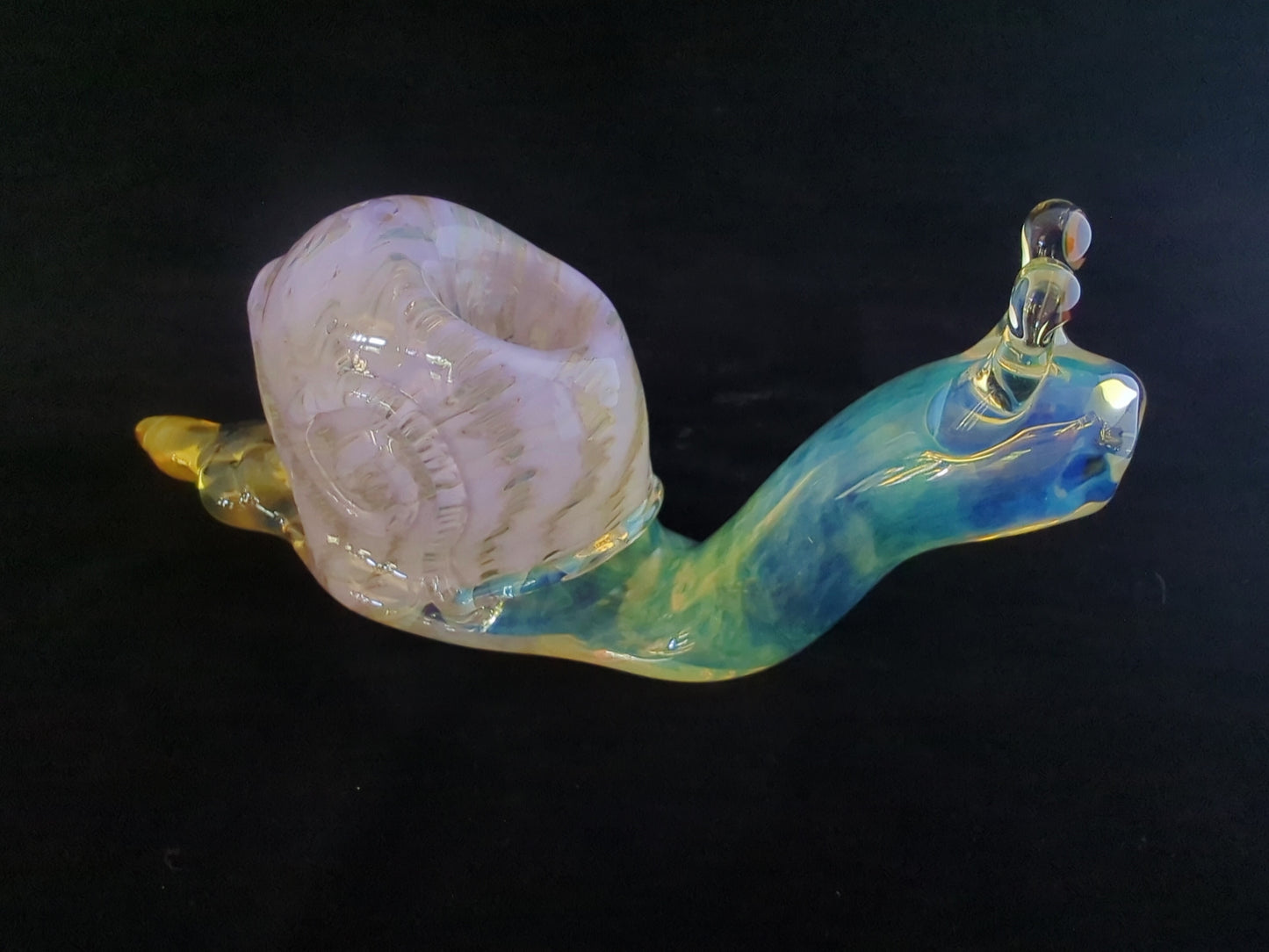 Glass Snail Pipe - Lavender