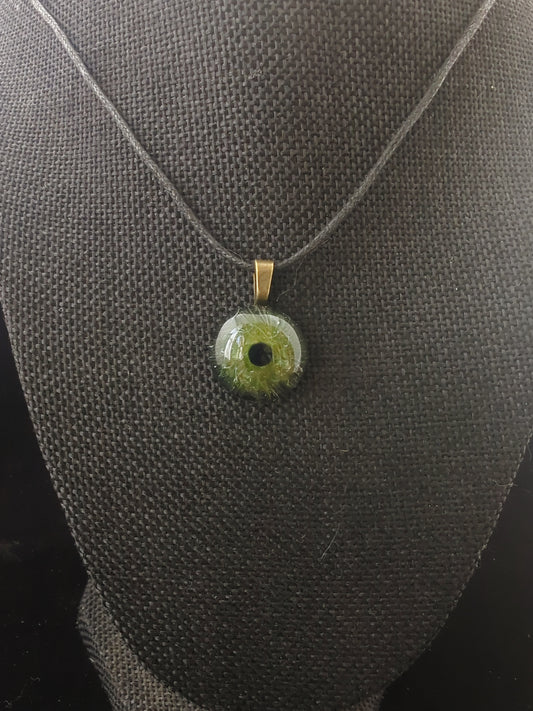 Detailed Glass Eye Pendant