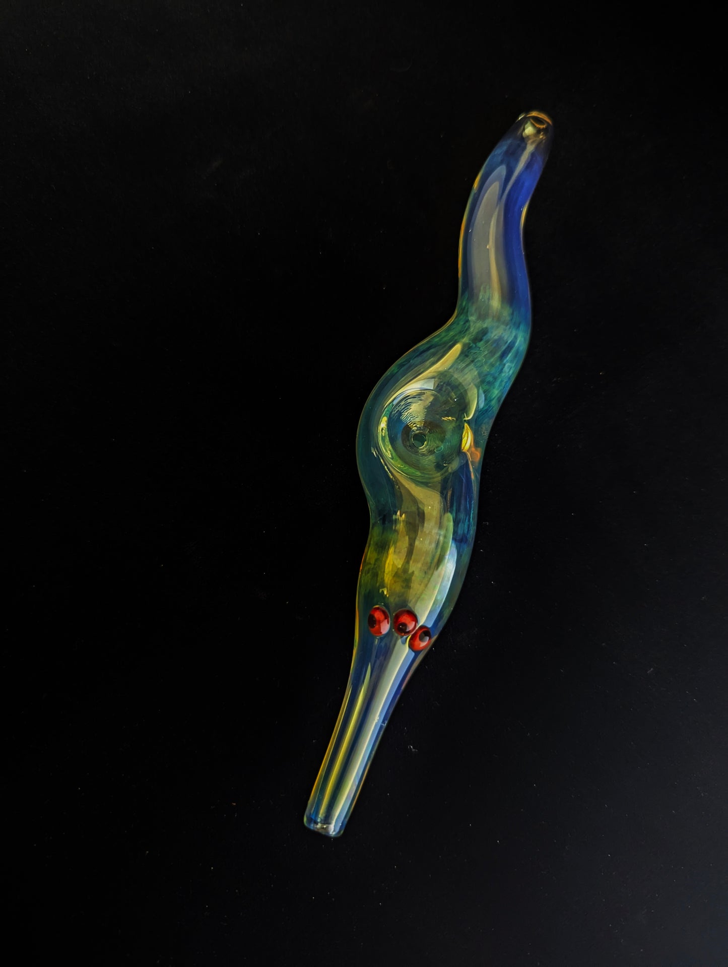 Glass Magic Worm (Three-eyed, red-eyed fumed Version)