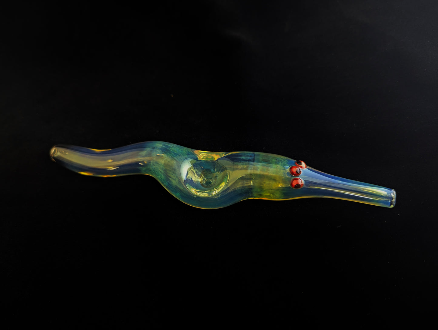 Glass Magic Worm (Three-eyed, red-eyed fumed Version)
