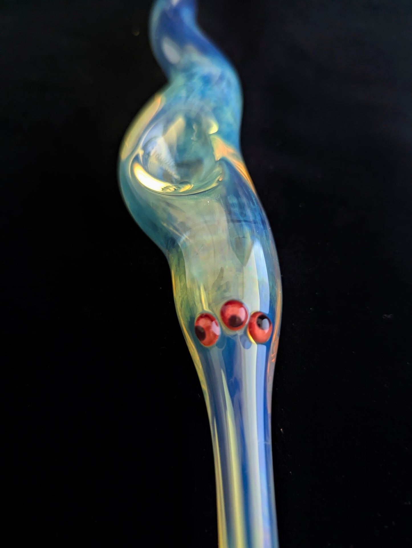 Glass Magic Worm (Three-eyed, red-eyed fumed Version)