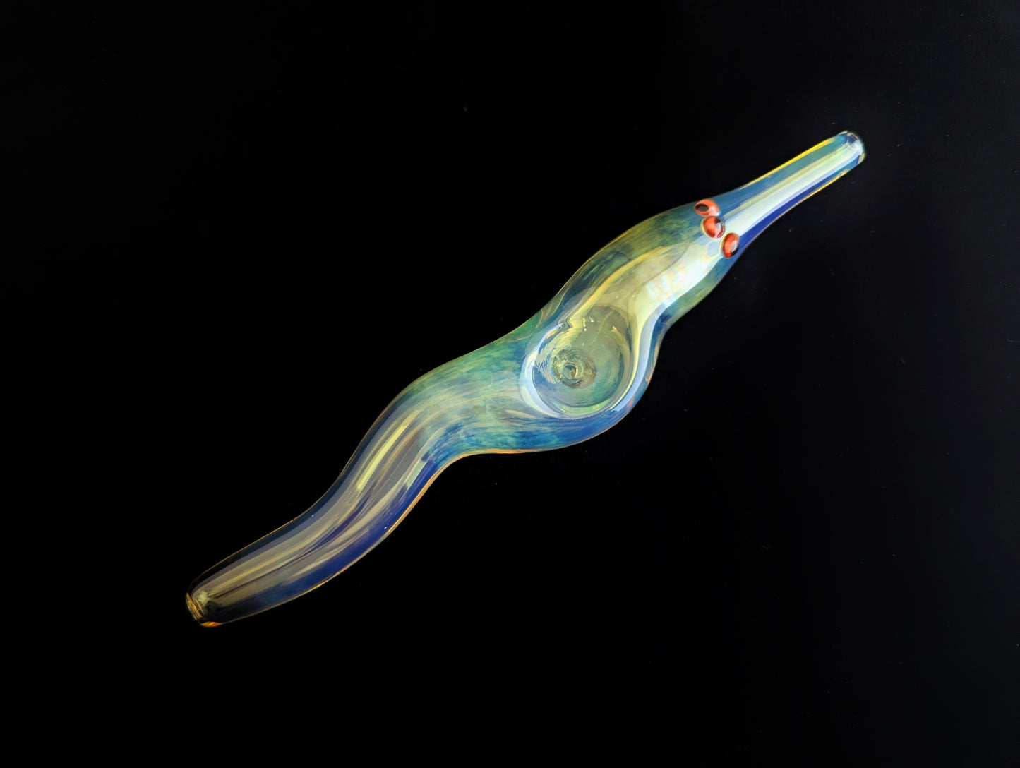 Glass Magic Worm (Three-eyed, red-eyed fumed Version)