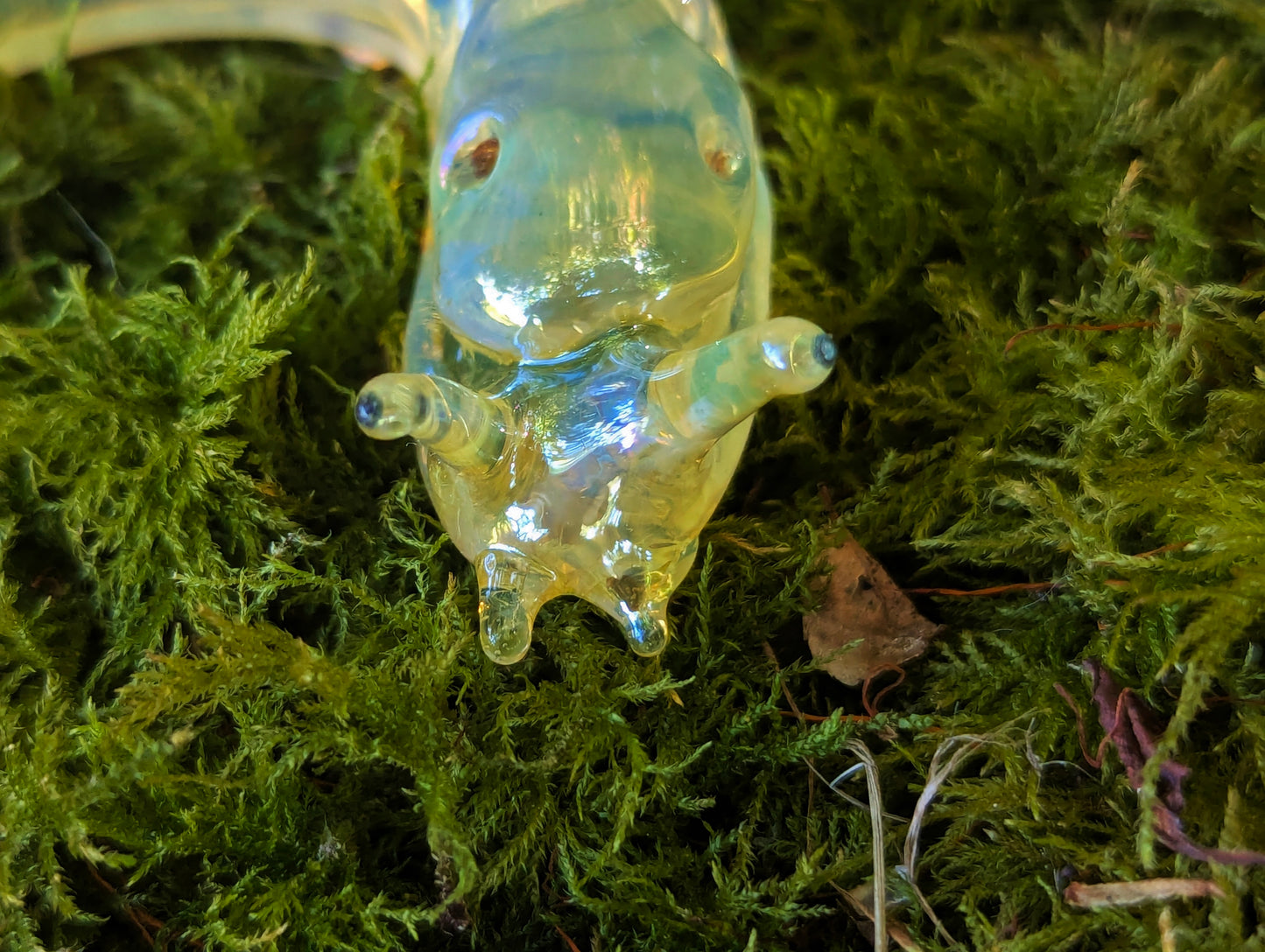 Detailed Glass Banana Slug Ornament | Handmade Suncatcher Gift | Quick Shipping