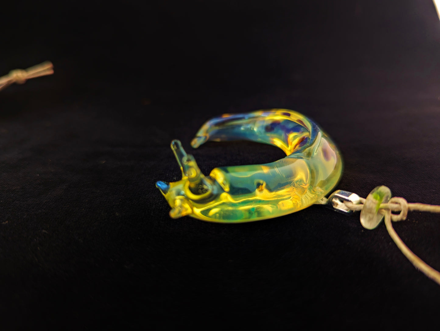 Detailed Glass Banana Slug Ornament | Handmade Suncatcher Gift | Quick Shipping